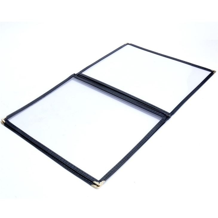 PU Leather Binding Menu Cover
