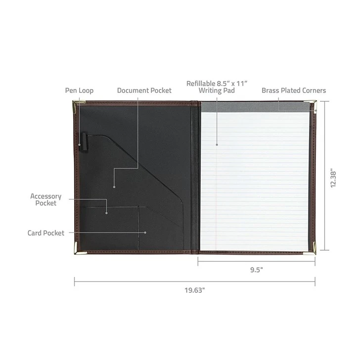 Hardcover Leather Folder Hardcover Leather Folder