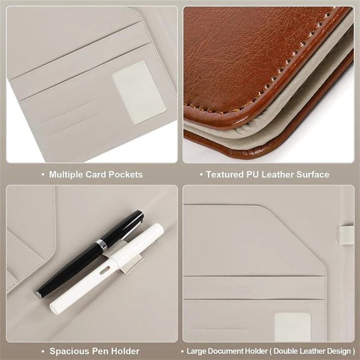 leather A4 folder